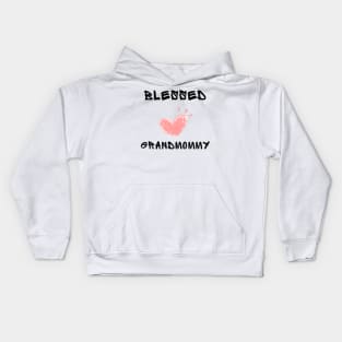 Blessed grandommy Kids Hoodie